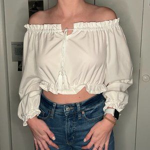 Off Shoulder Lightweight Blouse